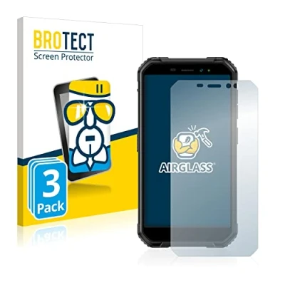 Abbildung von BROTECT Schutzglas für Ulefone Armor X6 Pro (3 Stück) Schutzfolie Panzer Folie Glas [Extrem Kratzfest 9H, Anti Fingerprint, Ultra Transparent]