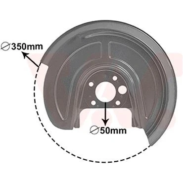 Abbildung von VAN WEZEL 5892373 Ankerblech Hinterachse links VOLKSWAGEN: Golf 4 Schrägheck, Variant, Bora SKODA: Octavia 1 Combi