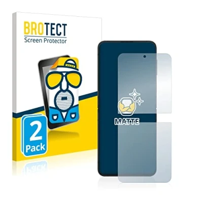 Abbildung von BROTECT Entspiegelungs Schutzfolie für Samsung Galaxy Z Flip 4 (2 Stück) Matte Displayschutz Folie, Anti Reflex, Fingerprint
