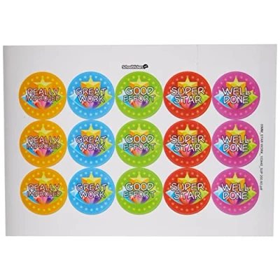 Abbildung von School Stickers Star Work Praise Aufkleber