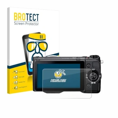 Abbildung von BROTECT Schutzglas für Sony Alpha NEX 5R Schutzfolie Panzer Folie Glas [Extrem Kratzfest 9H, Anti Fingerprint, Ultra Transparent]