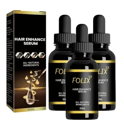 Abbildung von Folix22 Haarwuchs Formel, Haarausfall Serum, Haaröl, Natürliche Haaröle für Haarwachstum, dünner werdendes und geschädigtes Haar (3pcs)