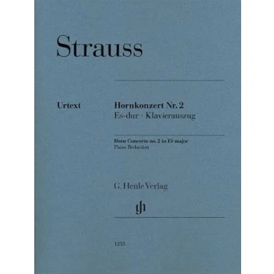 Abbildung von Hornkonzert Nr. 2 Es dur; Klavierauszug: Besetzung: Horn und Klavier (G. Henle Urtext Ausgabe)