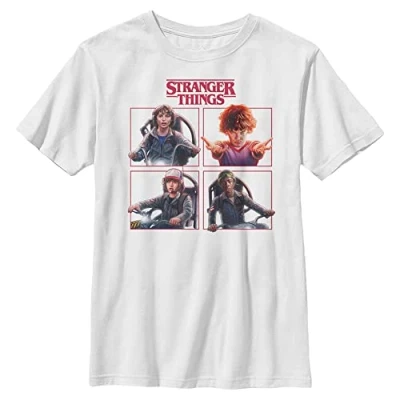 Abbildung von Stranger Things Cast Box Up YTH Crew neck White 128