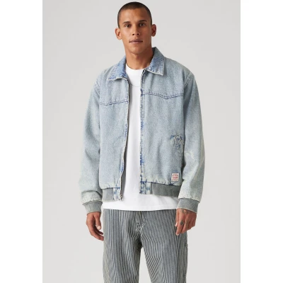 Abbildung von Levi&#039;s Workwear Embarcadero Aviator Jeansjacke, Herren, Größe: Small, Sign here jacket