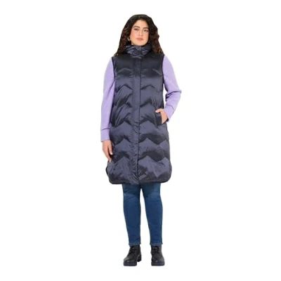 Abbildung von Ulla Popken Weste, Damen, Größe: 62/64, Night blue
