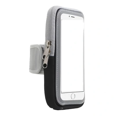 Abbildung von Sportarmband kompatibel für Xiaomi Mi 8/8 Lite / 9/9 9 SE 9T Armband Handy Halter Case Training, Laufen, Joggen und Fitness Dealbude24 Armtasche Groß Schwarz