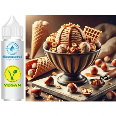 Abbildung von Haselnuss Eis Haselnusseis Eiscreme Aroma Konzentrat Vegan Sasami 10ml