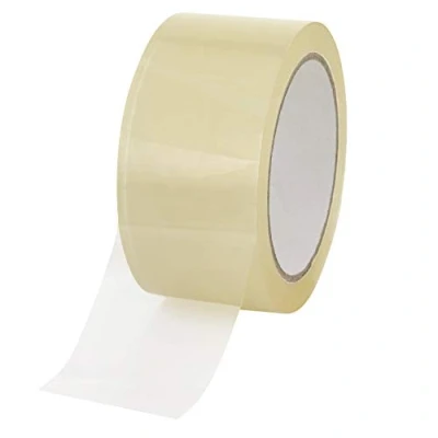 Abbildung von baytronic Packband Klebeband Paketklebeband leise 66m x 50mm 48? braun o. transparent (36x Rollen, transparent)