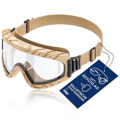 Abbildung von Dräger Schutzbrille X pect 4900 Staubdichte &amp; Beschlagfreie Vollsichtbrille auch Für Brillenträger Baustelle, Labor, Werkstatt Kratzfeste und bruchfeste Polycarbonatscheibe Sand