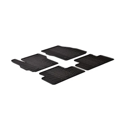 Abbildung von Gledring 0216 Fußmattensatz Gummi vorne und hinten 4 schwarz 750mm 550mm MAZDA: 5 (CW) 2.5, 1.8 MZR, 1.6 CD, 2.0 2010