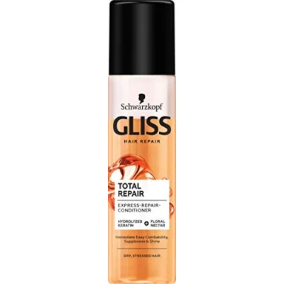 Abbildung von Schwarzkopf Gliss Total Repair Express Regenerationsreiniger für trockenes und strapaziertes Haar 200ml
