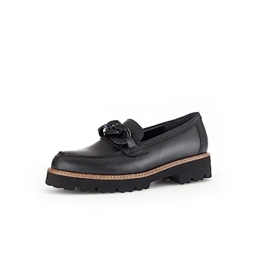 Abbildung von Gabor Loafer Slipper, Damen, Größe: 40, Schwarz Leder
