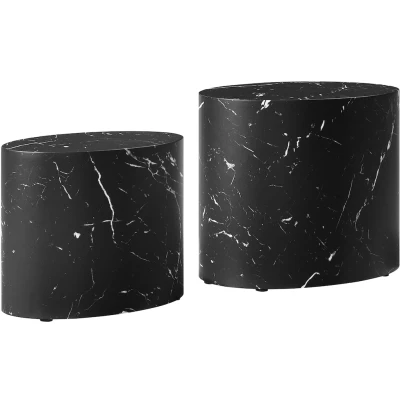 Abbildung von SalesFever Couchtisch, (Set, 2 St., 2er Set), in Travertinoptik/Marmoroptik (je nach Ausführung)