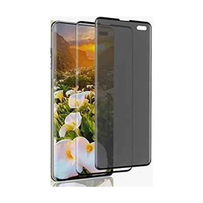 Abbildung von Hkess 2 Stück Sichtschutz für Samsung Galaxy S10 Plus Anti Spy Sichtschutzfolie 9H Härte, Spähen Privatsphäre Schutzfolie, Glas Folie Blickschutzfolie, Kratzer Displayschutzfolie