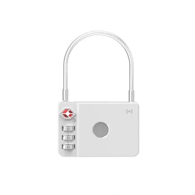 Abbildung von Ultron MiLock Gepäckschloss mit zertifiziertem Tag kompatibel Apple weiss, Weiß