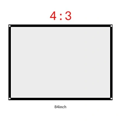 Abbildung von Sonew 4: 3 Beamer Leinwand, Faltbarer Projektionsschirm für eine einfache Installation und Bedienung des Projektors, geeignet Heimkino Projektionsleinwand im Außenbereich (84 Zoll)