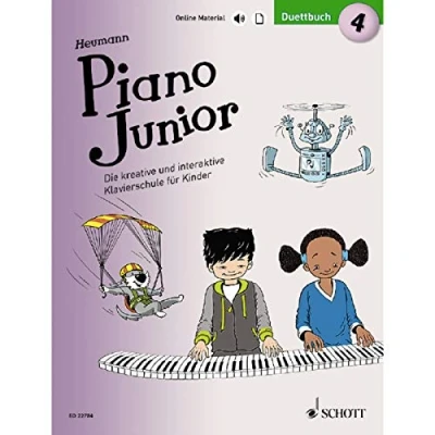 Abbildung von Piano Junior: Duettbuch 4: Vierhändiges Spielbuch zur Klavierschule. Band 4. Klavier 4 händig. (Piano Junior deutsche Ausgabe, 4)