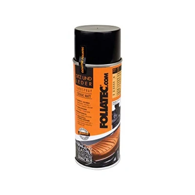 Abbildung von Foliatec Sitz und Leder Farbspray Auto Motorrad Lack Spray für Kunstleder, Cognac Matt, 400 ml
