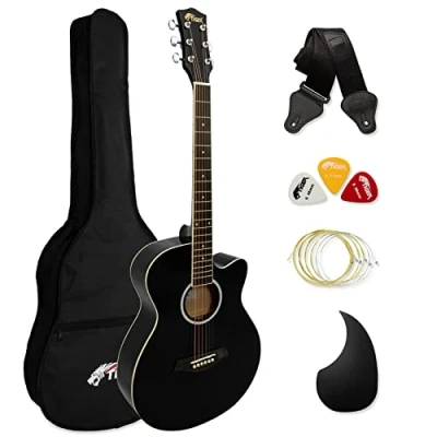 Abbildung von TIGER Akustikgitarre für Anfänger Schwarz