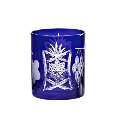 Abbildung von CRISTALICA Whiskyglas Whiskybecher Trinkbecher Handgeschliffen Kristallglas Traube 280ml