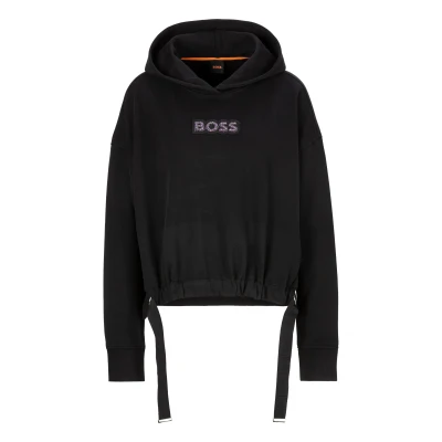 Abbildung von BOSS Stonebadge Sweatshirt, Damen, Größe: XL, Black