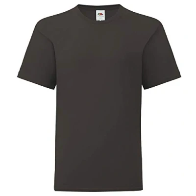 Abbildung von Fruit of the Loom Kids Iconic T Shirt Größe 104 164, Farbe:Graphit, Größe:116