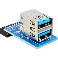Abbildung von USB 3.2 Gen 1 Adapter, 19 Pin Header &gt; 2x A Buchse