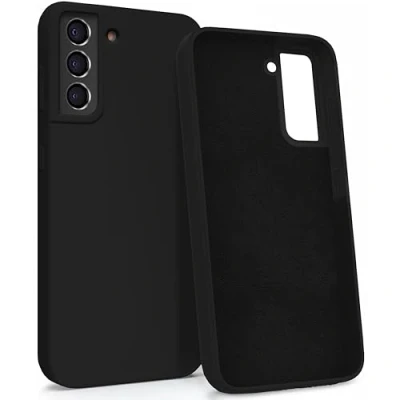 Abbildung von MyGadget Hülle für Samsung Galaxy S21 FE Gummierte Handyhülle [ 3 Layer Struktur ] Schutzhülle mit Soft Inlay &amp; Hardcase Cover außen Schwarz