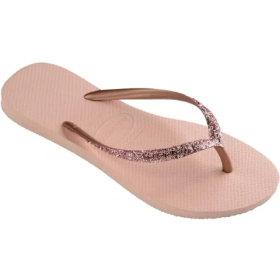 Abbildung von Havaianas SLIM Glitter Women Badezehentrenner, Größe: 35 36, Ballet rose/golden blush Schuhe
