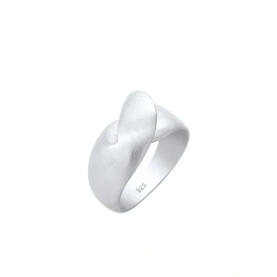 Abbildung von Elli Wellen Knoten Ring, Damen, Größe: 54, Silver