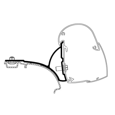 Abbildung von Thule Omnistor 5102 Adapter für VW T5 T6 Minivan Camping Wohnwagen Wohnmobil