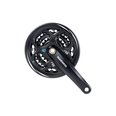 Abbildung von Kettenradgarnitur 7/8 Fach Shimano Altus FC M311 42/32/22Z Mit Kettenschutz Schwarz
