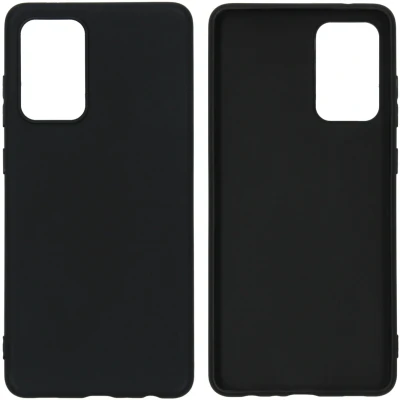Abbildung von Samsung Galaxy A72 Hülle Silikon iMoshion Soft Case/Backcover Handyhülle Schwarz