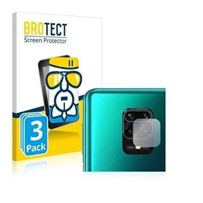 Abbildung von BROTECT Schutzglas für Xiaomi Redmi Note 9S / 9 Pro (NUR Kamera) (3 Stück) Schutzfolie Panzer Folie Glas [Extrem Kratzfest 9H, Anti Fingerprint,