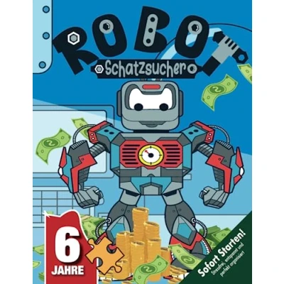Abbildung von Roboter Schatzsuche Kindergeburtstag ab 6 Jahren: Der Robo Schatzsucher Taucht ein in eine Welt voller kniffliger Rätsel &amp; Spiele und findet den legendären Roboterschatz! (Bravo Schatzsuche)