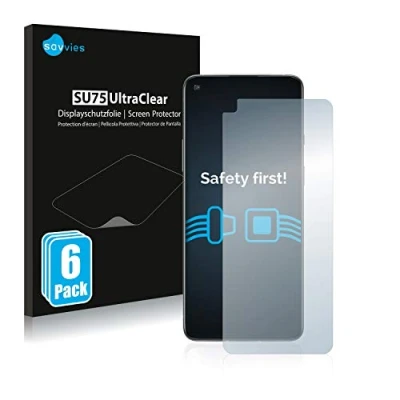 Abbildung von Savvies 6 Stück Schutzfolie für OnePlus 8T Displayschutz Folie Ultra Transparent
