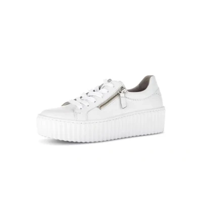 Abbildung von Gabor Damen Low Top Sneaker, Frauen Halbschuhe,Laufschuhe,Freizeit,sportlich,straßenschuhe,Strassenschuhe,Sportschuhe,Weiss,39 EU / 6 UK