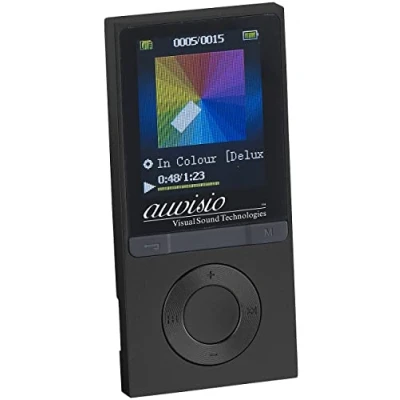 Abbildung von auvisio Mp4 Player: MP3 Player V3 mit UKW Radio &amp; E Book Reader, microSD, Bluetooth 4.1 (Mediaplayer, Lautsprecher, Sport Freizeit)