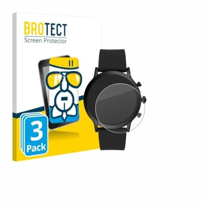 Abbildung von BROTECT Schutzglas für Fossil The Carlyle HR (5.Gen) (3 Stück) Schutzfolie Panzer Folie Glas [Extrem Kratzfest 9H, Anti Fingerprint,
