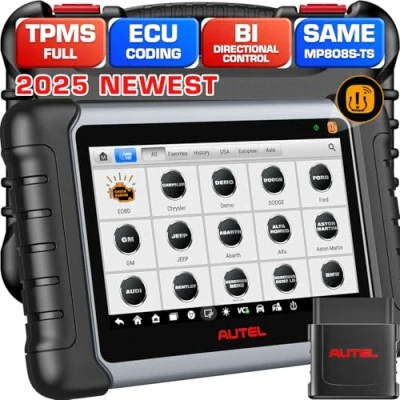 Abbildung von Autel MaxiDAS DS808TS: 2024 Android 11 Professionelle ECU Codierung&amp; TPMS als MP808S TS/ MS906 PRO MS906TS, Aufgerüstet von MP808TS/ DS808TS/ MP808S/ DS808, Bidirektionales Kontroll &amp; 31+ Dienste