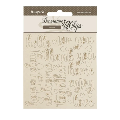 Abbildung von Stamperia SCB239 Decorative Chips, Brown, One Size