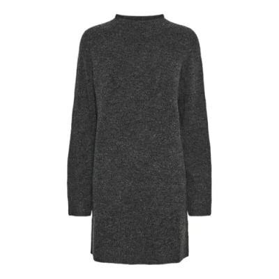 Abbildung von Pieces Pcnemesio MOCK NECK Dress Strickkleid, Damen, Größe: Small, Dark grey