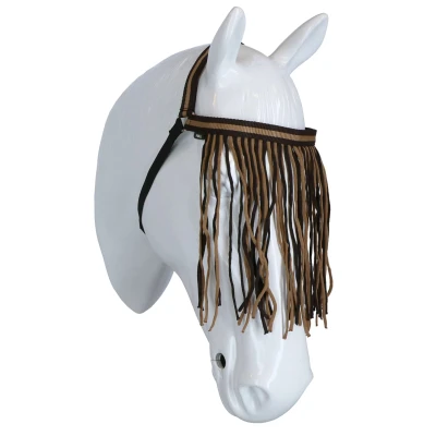 Abbildung von Horka Fliegenstirnband Braun Warmblut