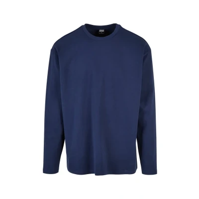 Abbildung von Urban Classics Ultra Heavy Langarmshirt, Herren, Größe: Large, Darkblue