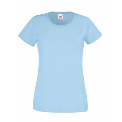 Abbildung von Fruit of the Loom Lady Fit Valueweight T Shirt für Damen, himmelblau, Large