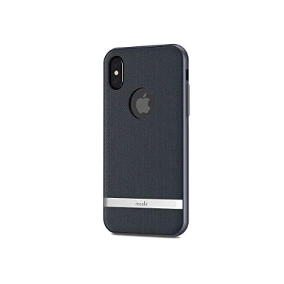 Abbildung von Moshi Vesta for iPhone X Schutzgehäuse aus Stoff Marineblau