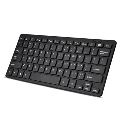 Abbildung von Tastatur mit Kabel, ultradünne USB Kabel in voller Größe, tragbar 78 Tasten Multimedia Klein, breite Kompatibilität Geeignet für PC, Computer