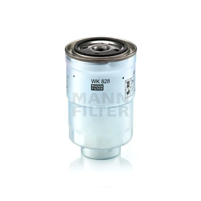 Abbildung von MANN FILTER WK 828 x Kraftstofffilter mit Dichtung TOYOTA: Land Cruiser 100, Verso, Corolla MAZDA: 5, CX 7, 6 Sport Kombi, MITSUBISHI: PAJERO 4