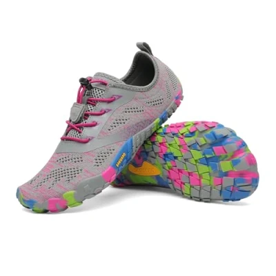 Abbildung von SAGUARO Barfußschuhe Barfuss Schuhe Damen Barfussschuhe Frauen Zehenschuhe Fitnessschuhe Straßenlaufschuhe, Smart II Brilliant Rose,Gr.37